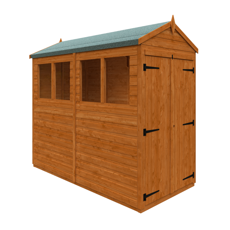 Modular Double Door Shiplap Timber Apex Shed