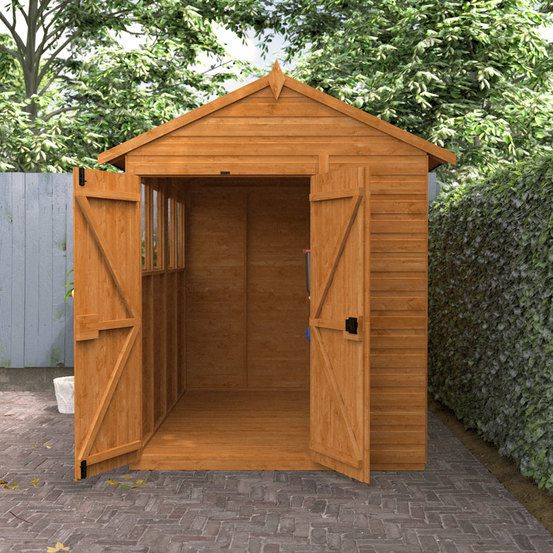 Modular Double Door Shiplap Timber Apex Shed