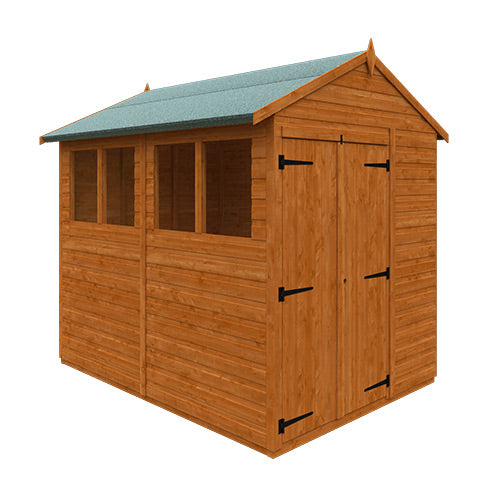 Modular Double Door Shiplap Timber Apex Shed