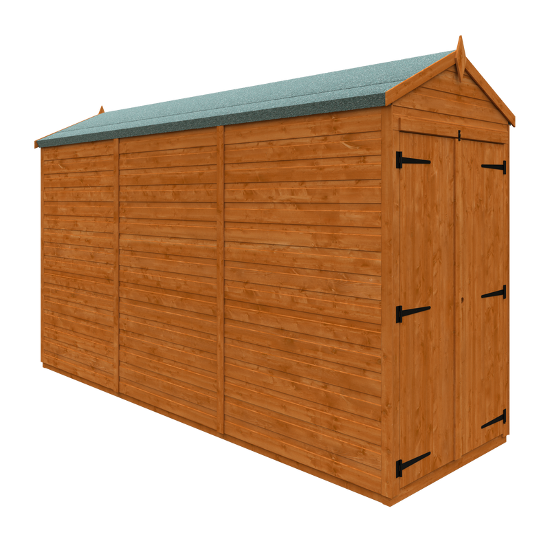 Modular Double Door Windowless Shiplap Timber Apex Shed