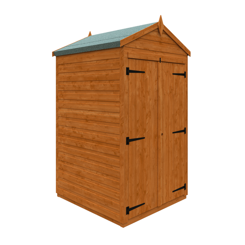 Modular Double Door Windowless Shiplap Timber Apex Shed