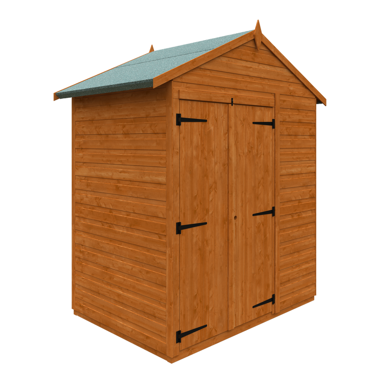 Modular Double Door Windowless Shiplap Timber Apex Shed