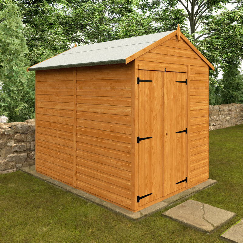 Modular Double Door Windowless Shiplap Timber Apex Shed