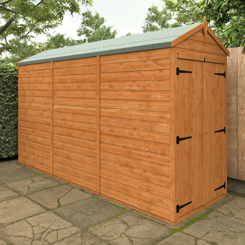 Modular Double Door Windowless Shiplap Timber Apex Shed