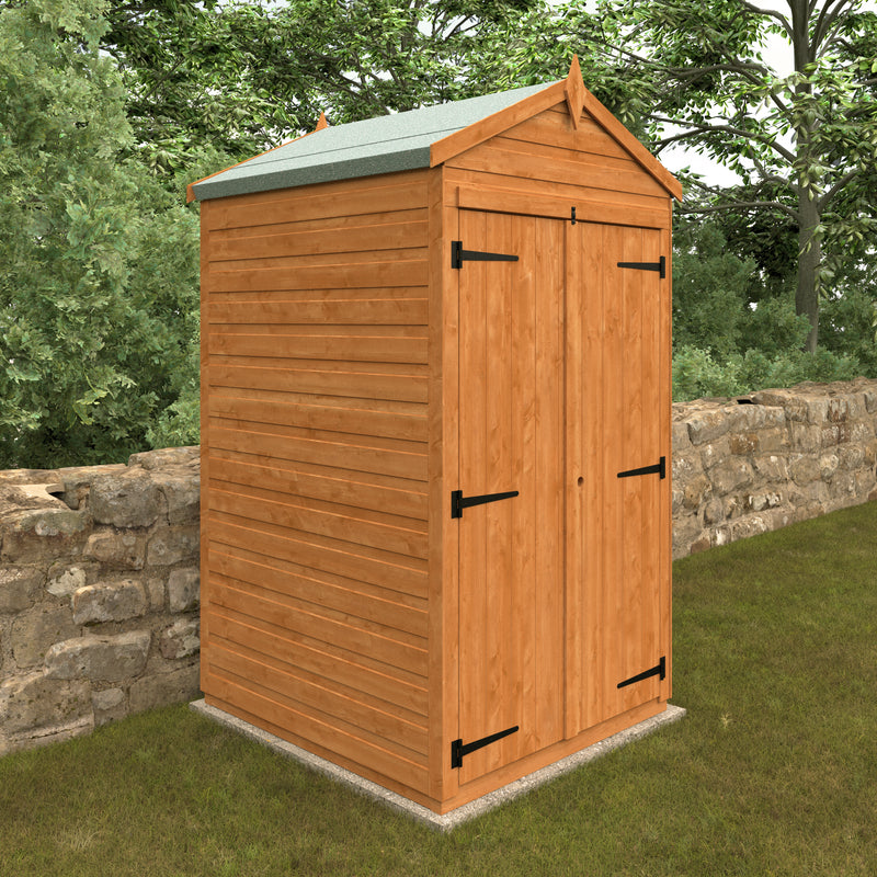 Modular Double Door Windowless Shiplap Timber Apex Shed