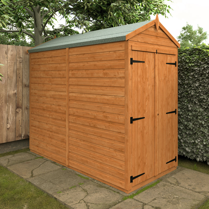 Modular Double Door Windowless Shiplap Timber Apex Shed