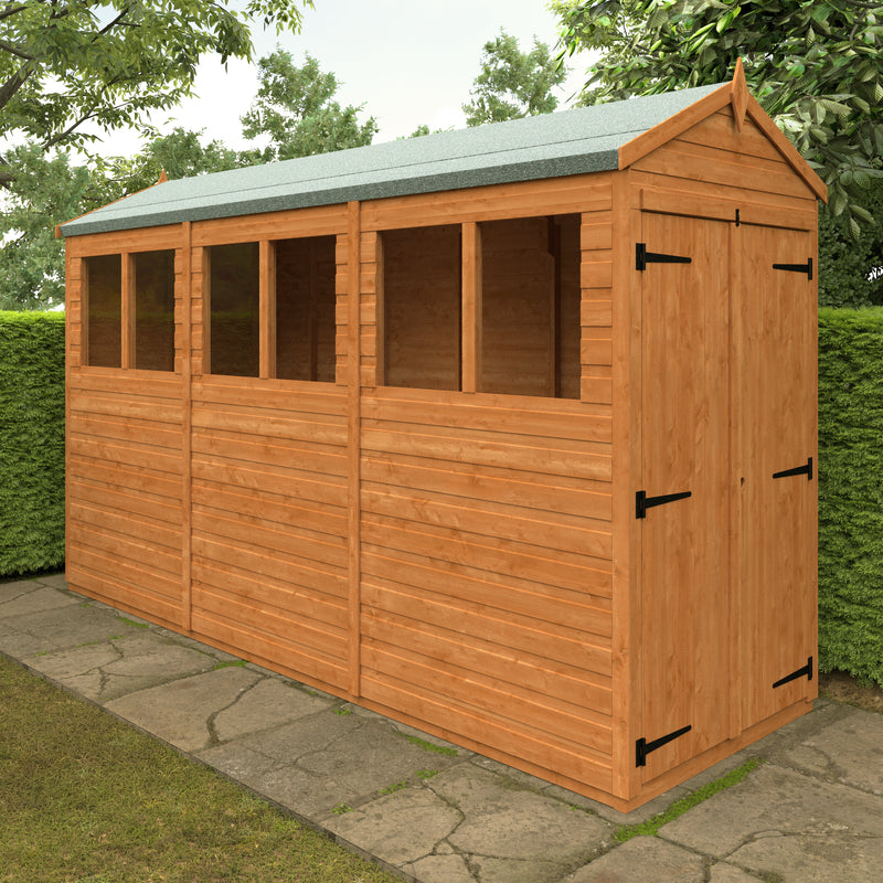 Modular Double Door Shiplap Timber Apex Shed