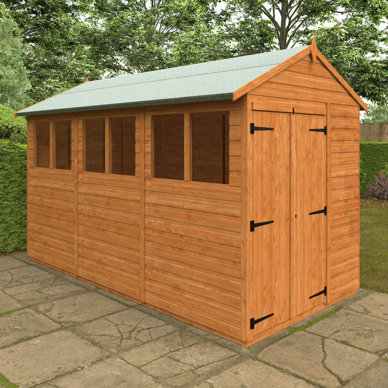 Modular Double Door Shiplap Timber Apex Shed