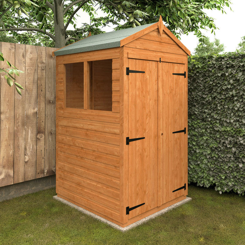 Modular Double Door Shiplap Timber Apex Shed