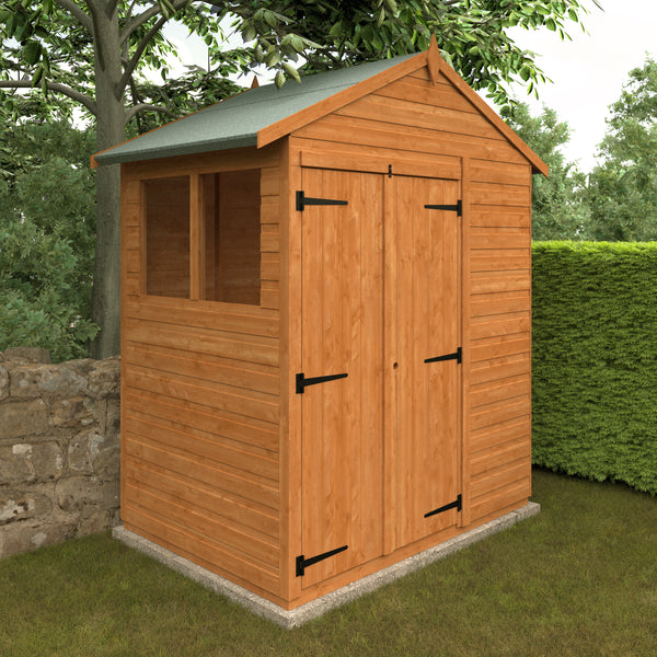 Modular Double Door Shiplap Timber Apex Shed