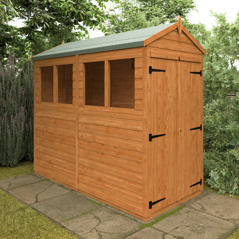 Modular Double Door Shiplap Timber Apex Shed