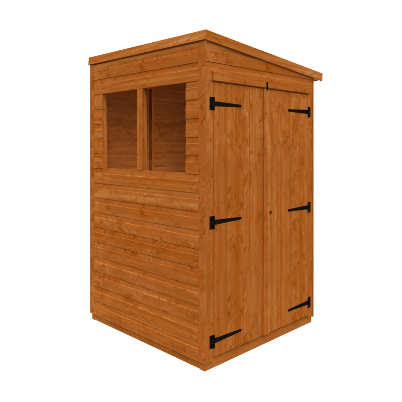 Modular Double Door Shiplap Timber Pent Shed