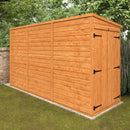 Modular Double Door Windowless Shiplap Timber Pent Shed