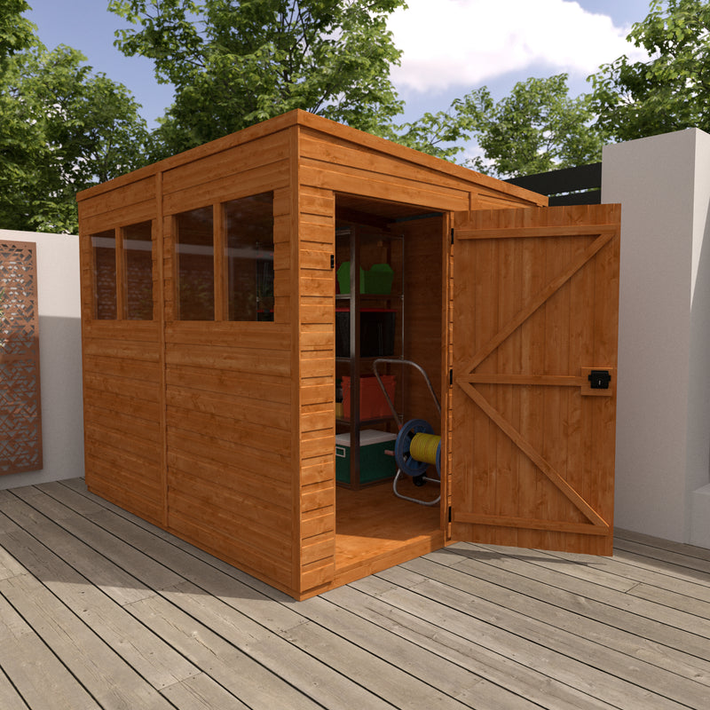 Modular Shiplap Timber Pent Shed