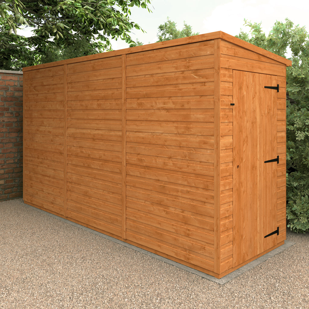 Modular Windowless Shiplap Timber Pent Shed - Broadfield Garden Buildings
