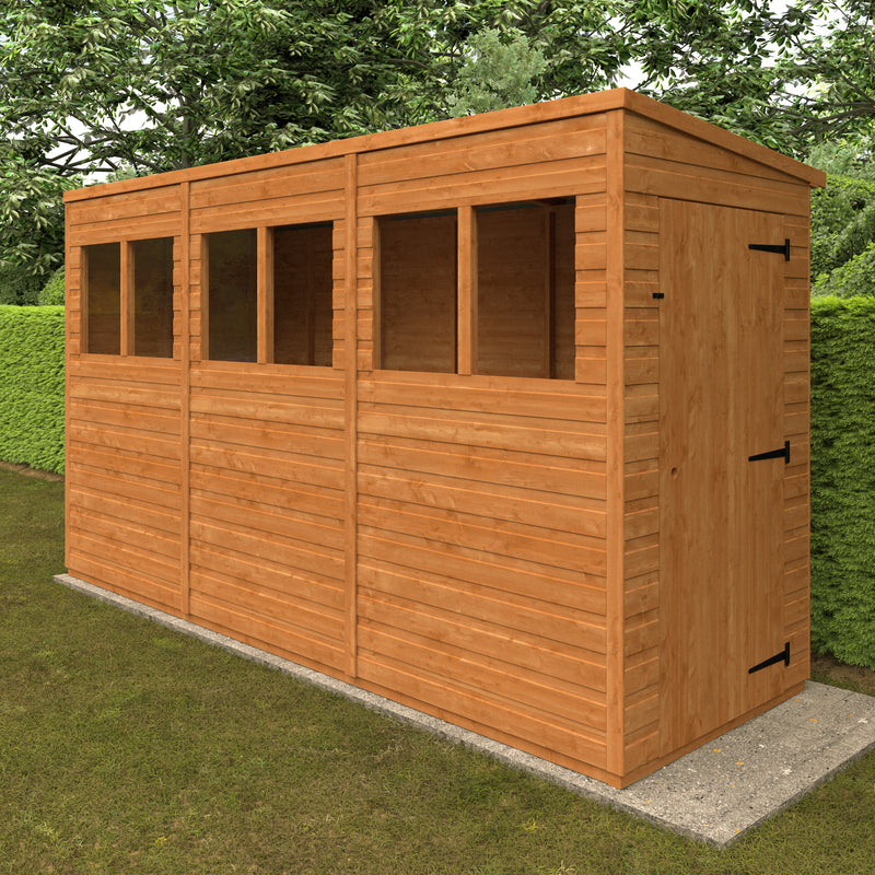 Modular Shiplap Timber Pent Shed