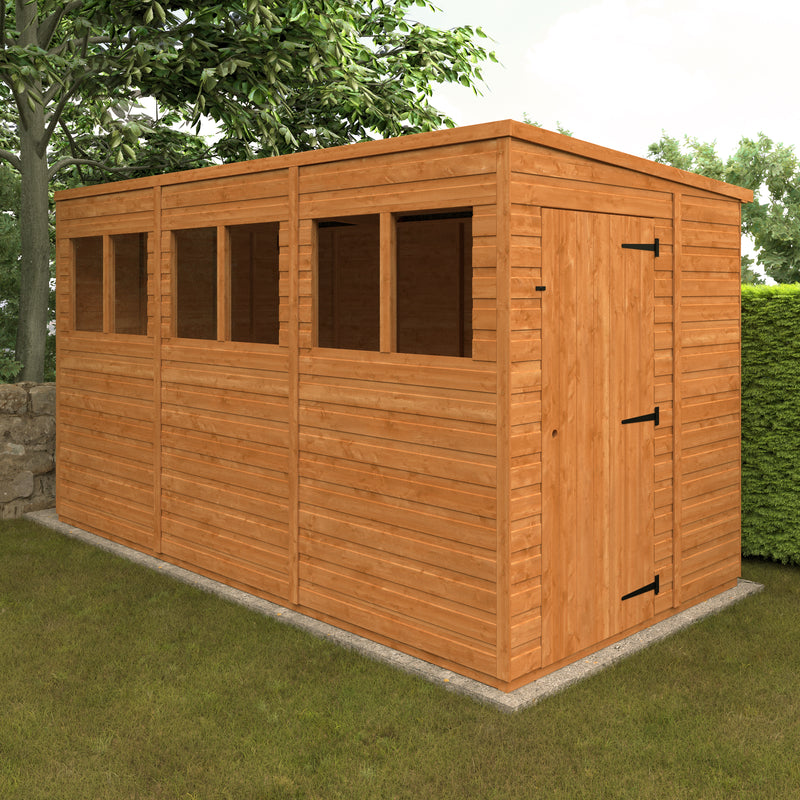 Modular Shiplap Timber Pent Shed