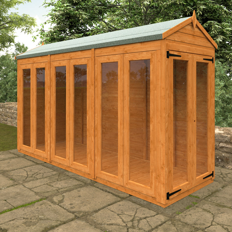 Modular Shiplap Timber Apex Full Pane Summerhouse