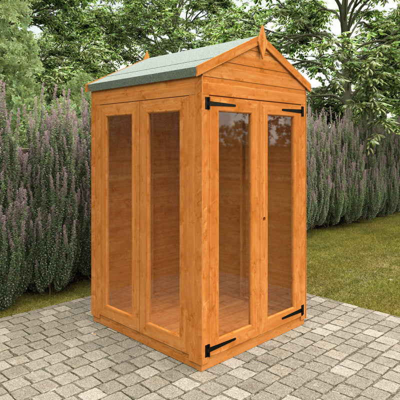 Modular Shiplap Timber Apex Full Pane Summerhouse