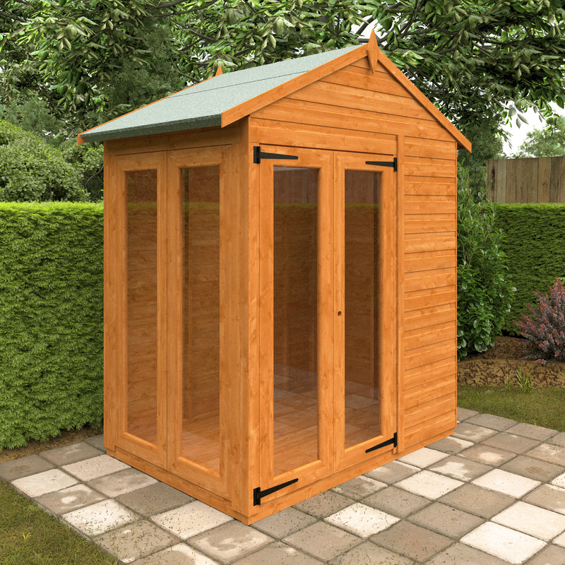 Modular Shiplap Timber Apex Full Pane Summerhouse