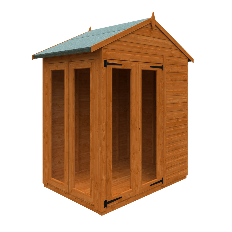 Modular Shiplap Timber Apex Full Pane Summerhouse