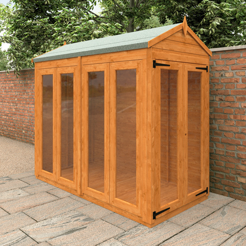 Modular Shiplap Timber Apex Full Pane Summerhouse