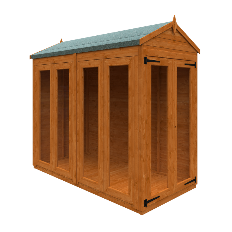 Modular Shiplap Timber Apex Full Pane Summerhouse