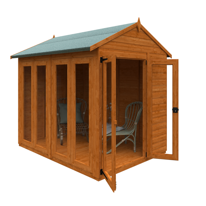 Modular Shiplap Timber Apex Full Pane Summerhouse