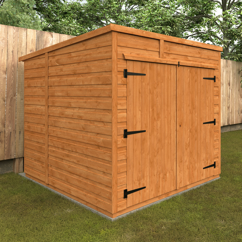 Modular Shiplap Timber Pent Bike Store